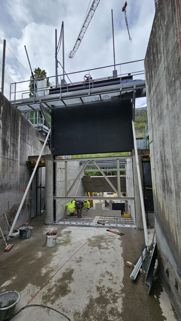 Fin de notre chantier Suisse sur la centrale Martigny Bourg